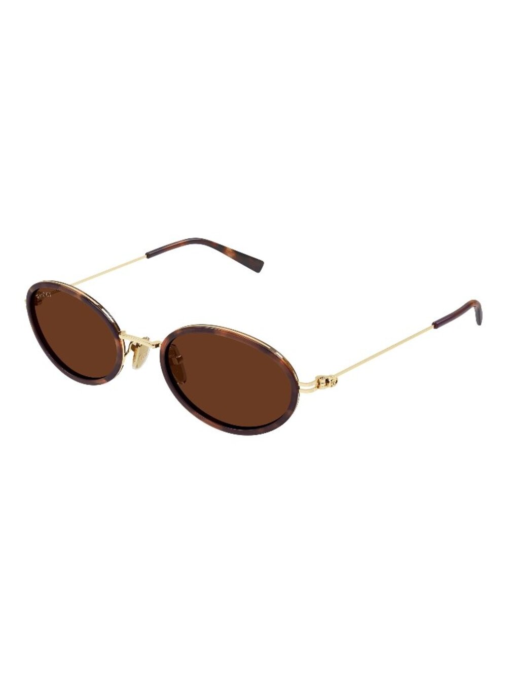 New Gucci Women's Sunglasses Havana Brown Lens Injected Frame GG1980S 002 52